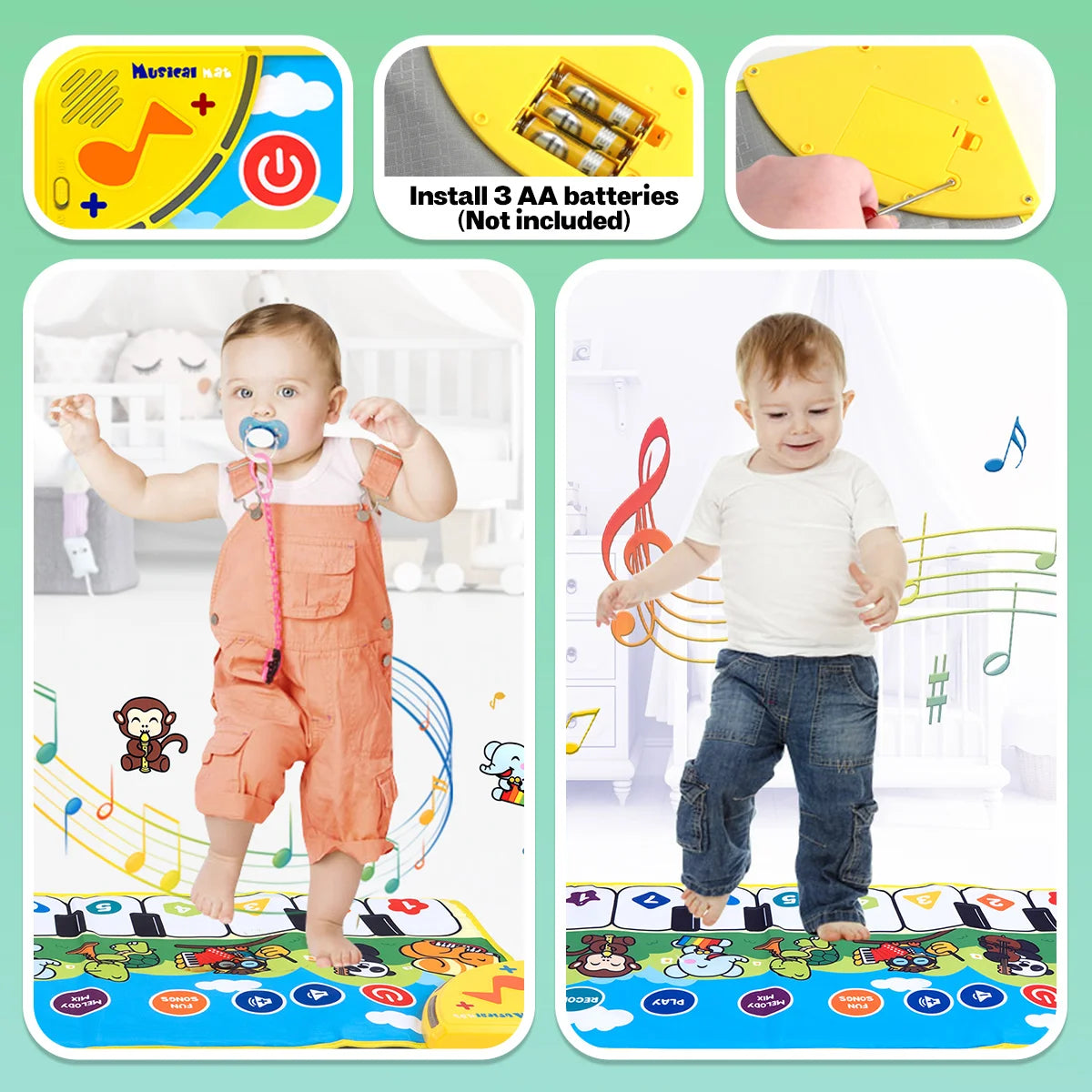 Instrument Music Toys, Piano Pads, Music Education Toys, Stimulate Children's Senses, Stimulate Children's Interest in Music