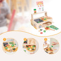 Wooden Pizza Toy Pretend Play Toys for Holidays Parties Parent Child Games
