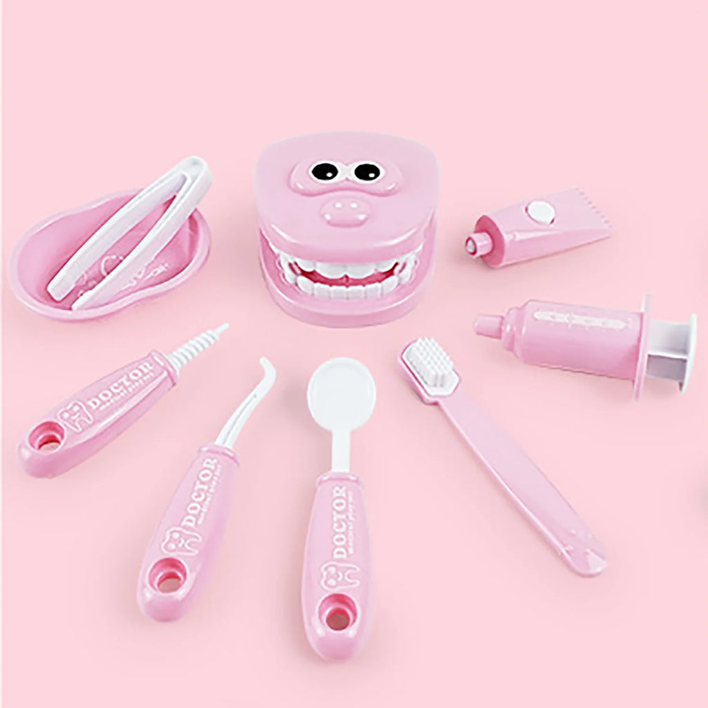 Montessori Educational Toys Children Early Learning Doctors Dentist Role Play Kits Kid Intelligence Brushing Tooth Teaching Aids