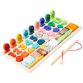 Montessori Wooden Toys Kids Busy Board Shape & Number Matching Digital Shape Educational Toys For Children Gifts