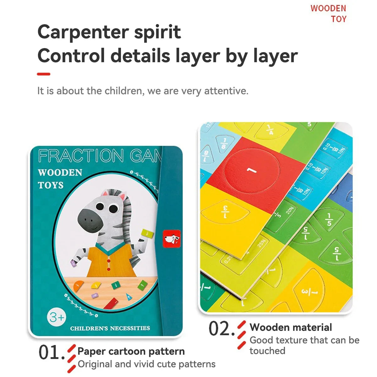 Children's Educational Early Education Toys Kawaii Magnetic Fraction Disk Assisted Cognitive Arithmetic Learning Education Toys