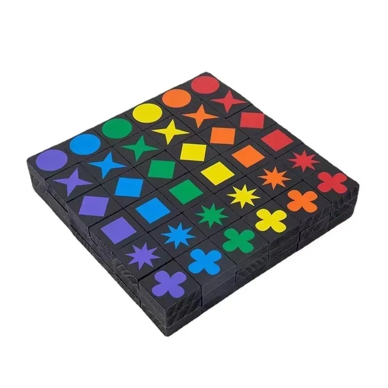Hot Children's Educational Toys Qwirkle Wooden Chess Parent-child Interactive Games Kids Adult Hobbies Gifts Learning Toys Play