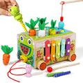 Wooden Educational Toys for Children Montessori Toys Carrot Shape Assortment Matching Games Intellectual Puzzles Baby Gifts