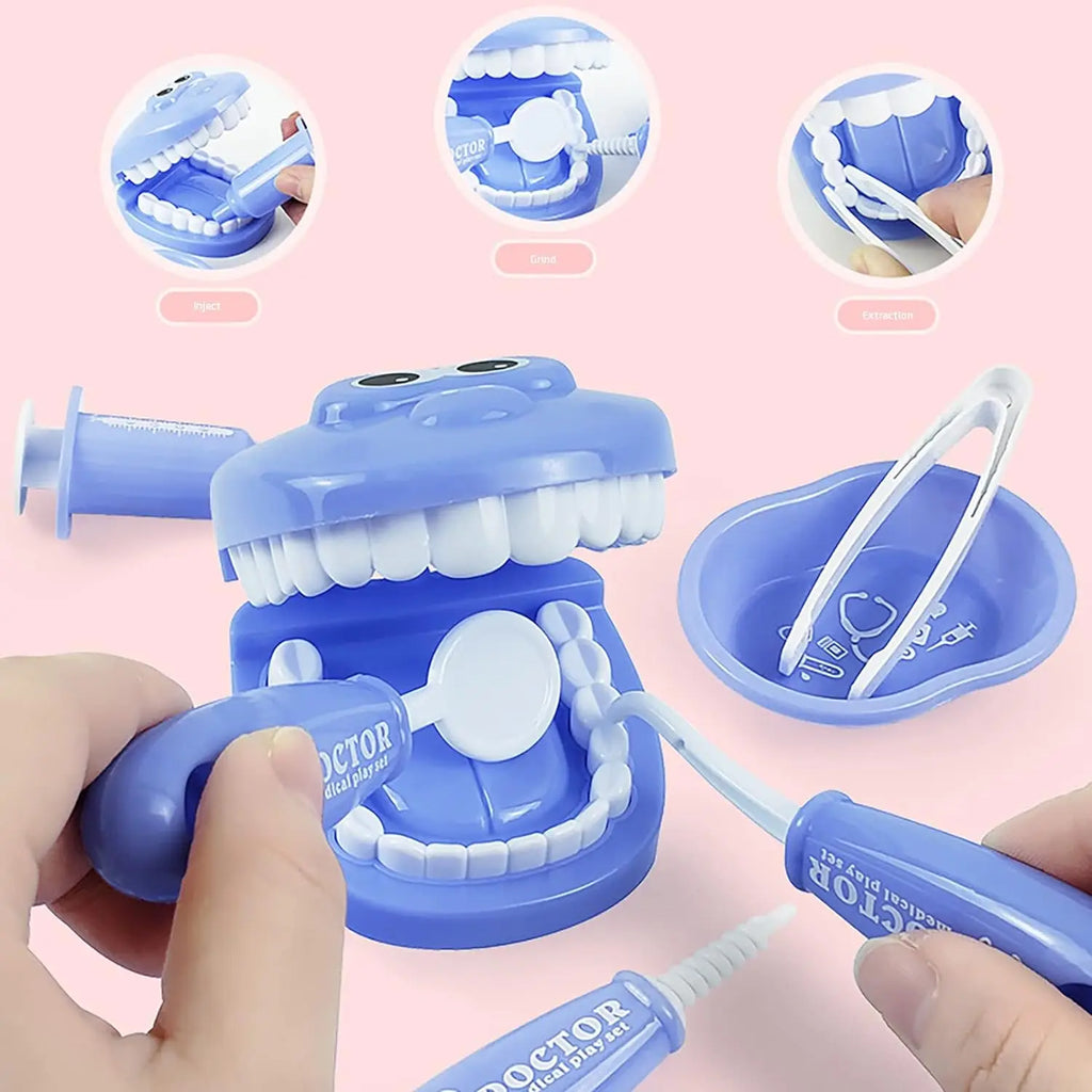 Montessori Educational Toys Children Early Learning Doctors Dentist Role Play Kits Kid Intelligence Brushing Tooth Teaching Aids