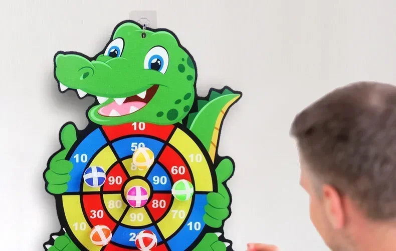 Educational Games Dart Board Stickey Ball Dart Kid Toy Child Montessori Games Indoor Sports for Children Montessori Toys Gift